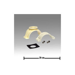 7161-4625-130 Штуцер подключения к трубе D76,2(3in) Tri-Clamp Pla wh cpl