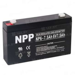Аккумуляторная батарея NP 6V-7,5 Ah